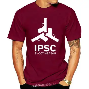 Vyrai drabužių Mados IPSC Šaudymo Komandos Marškinėliai