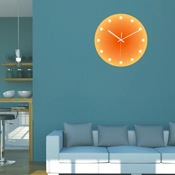 30CM Paprasta Stiliaus Sieninis Laikrodis Saulėlydžio Stiklo Laikrodis Žiūrėti Namuose Žiūrėti Kūrybos Laikrodis Namų Puošybai Gerai, kaip Housewarming Dovana EL