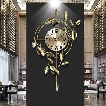 Aukso Turas Sieninis Laikrodis Modernūs, Prabangūs Stilingas Neįprastas Sieninis Laikrodis Kūrybinių Interjero Švytuoklės Orologio Da Parete Baldai GPF35XP