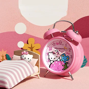 Sanrio Hello Kitty Kuromi Mano Melodija Žadintuvas Merginos Animacinių Filmų Vaikams, Studentams, Naktiniai Laikrodis Pabusti Žadintuvas