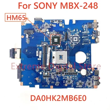 Tinka SONY MBX-248 nešiojamas plokštė DA0HK2MB6E0 Su HM65 100% Testuotas, Pilnai Darbo