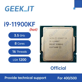 Core i9-11900KF SRKNF 3.5 GHz 8-Cores 16-Siūlų 16 MB 125W LGA1200