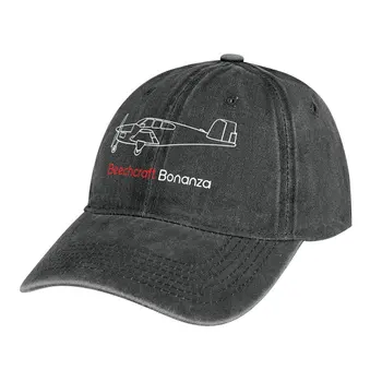 Beechcraft Bonanza Logotipas Kaubojaus Skrybėlę Naują Skrybėlę Snapback Cap vasaros skrybėlės Moterų Golfo Drabužiai, vyriški