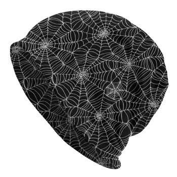 Spider Web Modelio Variklio Dangčio Skrybėlės Hip-Hop Megztos Kepurės Moterims, Vyrams, Rudenį, Žiemą Šilta Skullies Beanies Kepurės