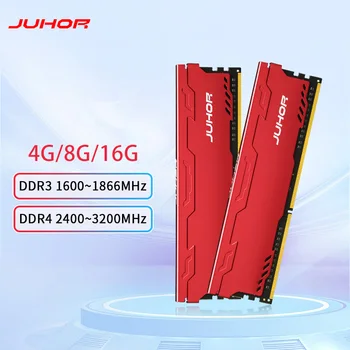 JUHOR DDR4 Ram 8GB 16GB 2666 3200 Memoria Ram DDR3 8GB 1600 1866 Nauja Darbastalio Atminties Ram