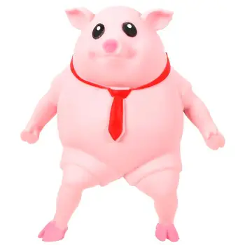 Žaislas Stresas Žaislai Vaikams Plonas Biuro Stalas Išskleidimo Piggy Gyvūnų Ruožas Išspausti Rožinė Nuspaudžiant Kamuolius Modeliavimas Sensorinis Kamuolys