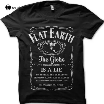 Butas Žemė Žemė Yra Plokščia Skliauto Sąmokslo Pasaulyje Melas T-Shirt Marškinėliai